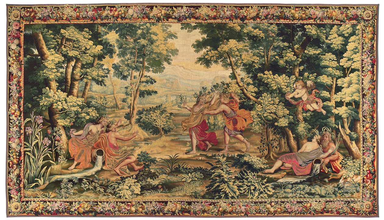 نسيج لويس الرابع عشر الأسطوري ، Gobelins أو Beauvais ، أواخر القرن السابع عشر بواسطة المدرسة الفرنسية