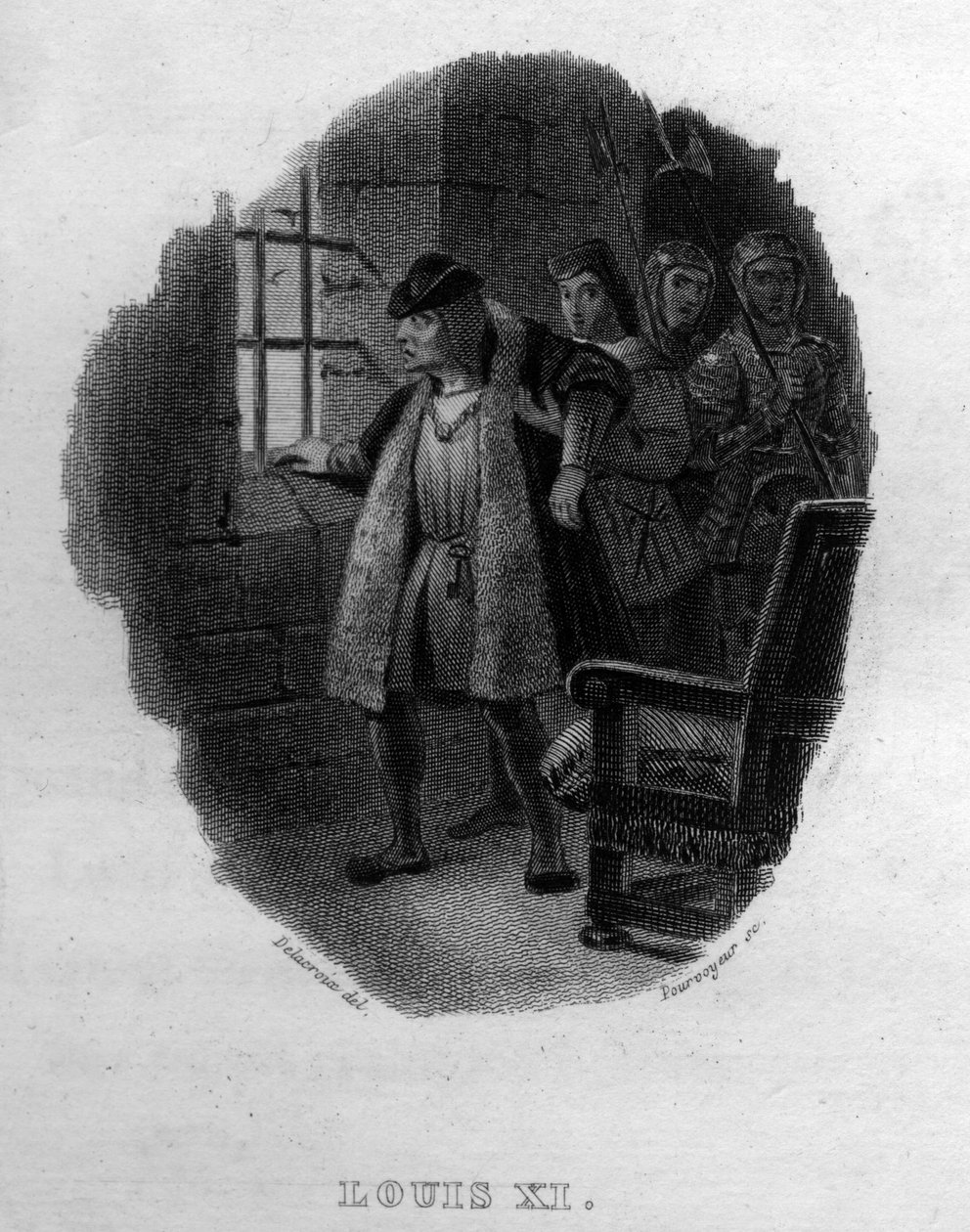 لويس الحادي عشر تشانسون دي بيرانجر في "" الأعمال كاملة "(1834) لبيير جان دي بيرانجر (1780-1857) ، شاعر وكاتب أغاني فرنسي. بواسطة المدرسة الفرنسية