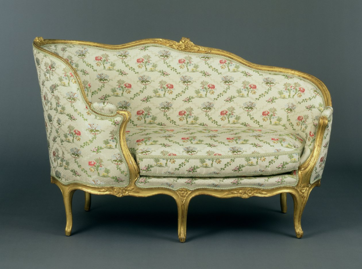 لويس الخامس عشر منحوتة Giltwood Veilleuse ، c.1750 (الخشب المذهب المنحوت والمفروشات) بواسطة المدرسة الفرنسية
