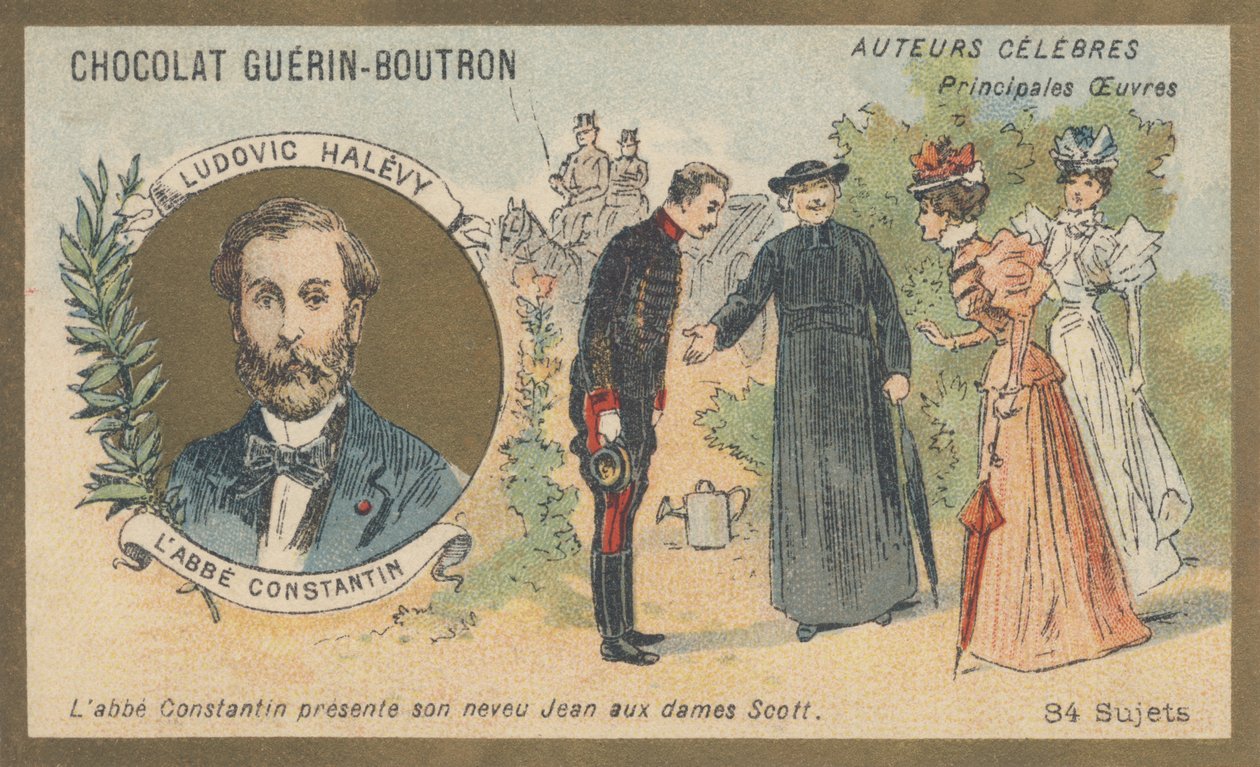 Ludovic Halevy (1834-1908), playwright, librettist of operettes and operas, and French novelist, author of “L