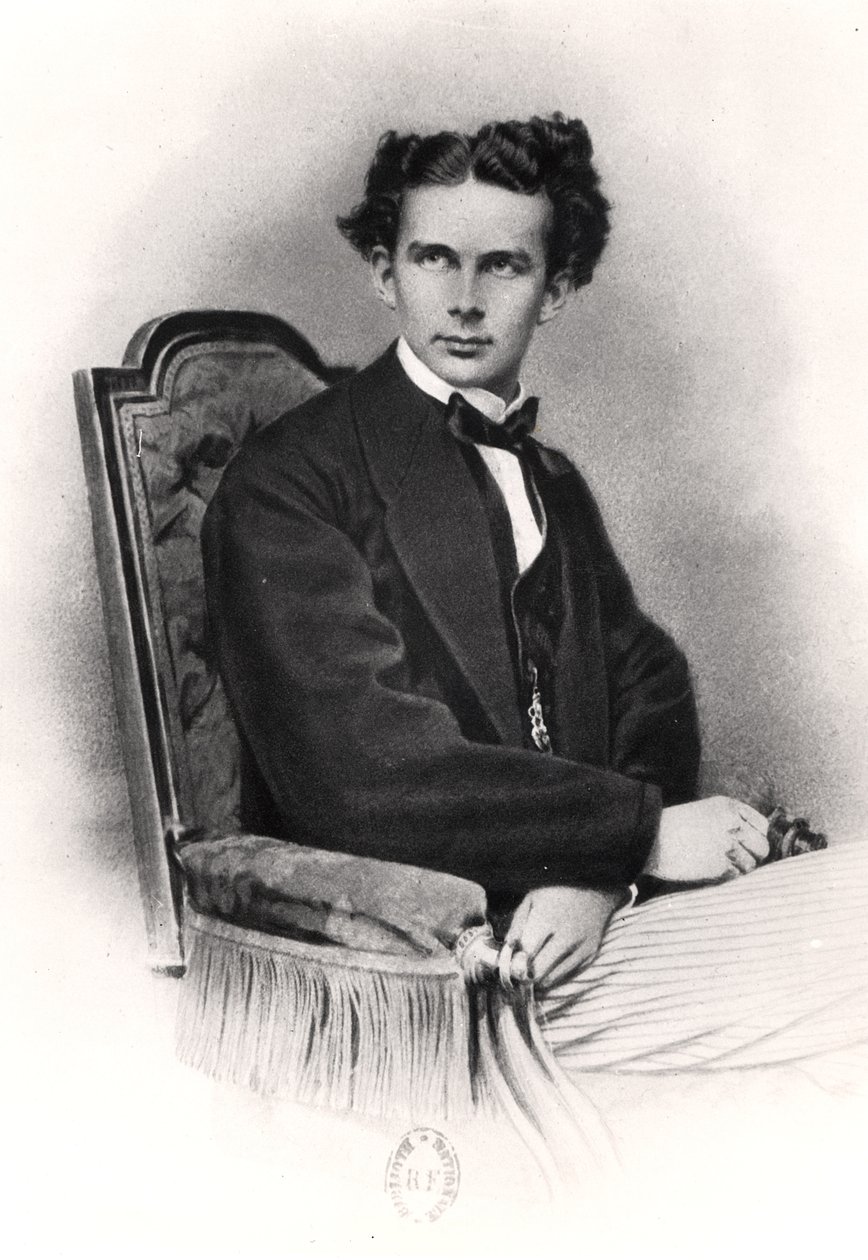 لودفيغ الثاني (1845-1886) من بافاريا ، c.1870 بواسطة المدرسة الفرنسية