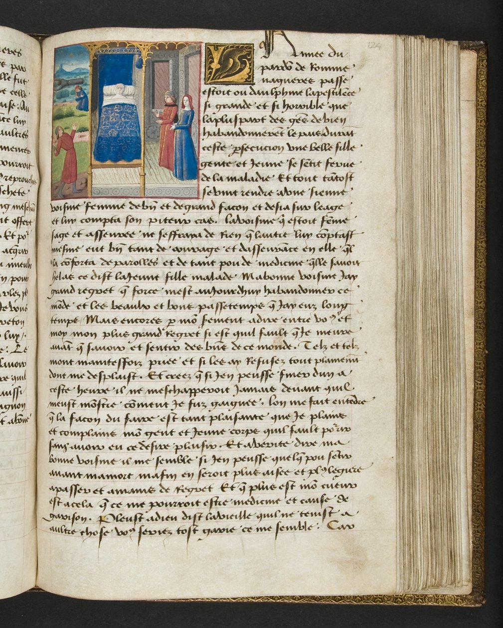 ^ MS Hunter 252124 صفحة من Hundred News News ، c.1461-62 بواسطة المدرسة الفرنسية