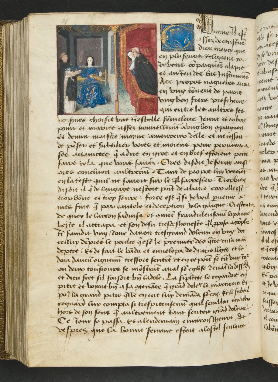 ^ MS Hunter 252 190v Page من Hundred News News ، c.1461-62 بواسطة المدرسة الفرنسية