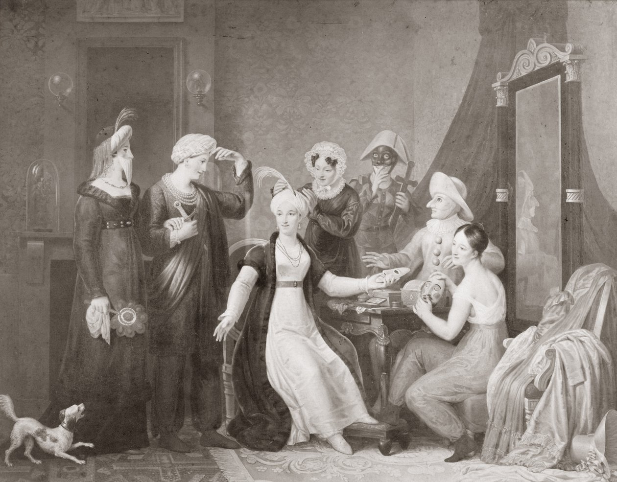 Mademoiselle Mars (1779-1847) في Les Trois Sultanes بواسطة المدرسة الفرنسية