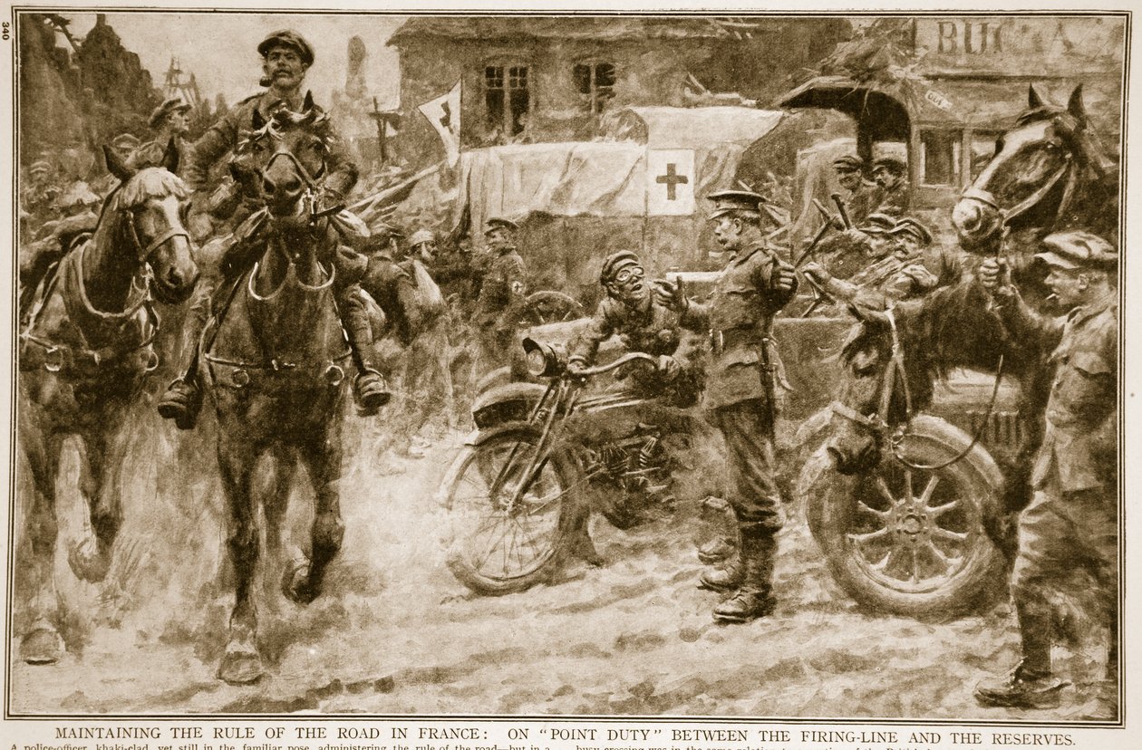 الحفاظ على قاعدة الطريق في فرنسا: في نقطة مهمة بين خط النار والاحتياطيات ، 1914-1919 بواسطة المدرسة الفرنسية