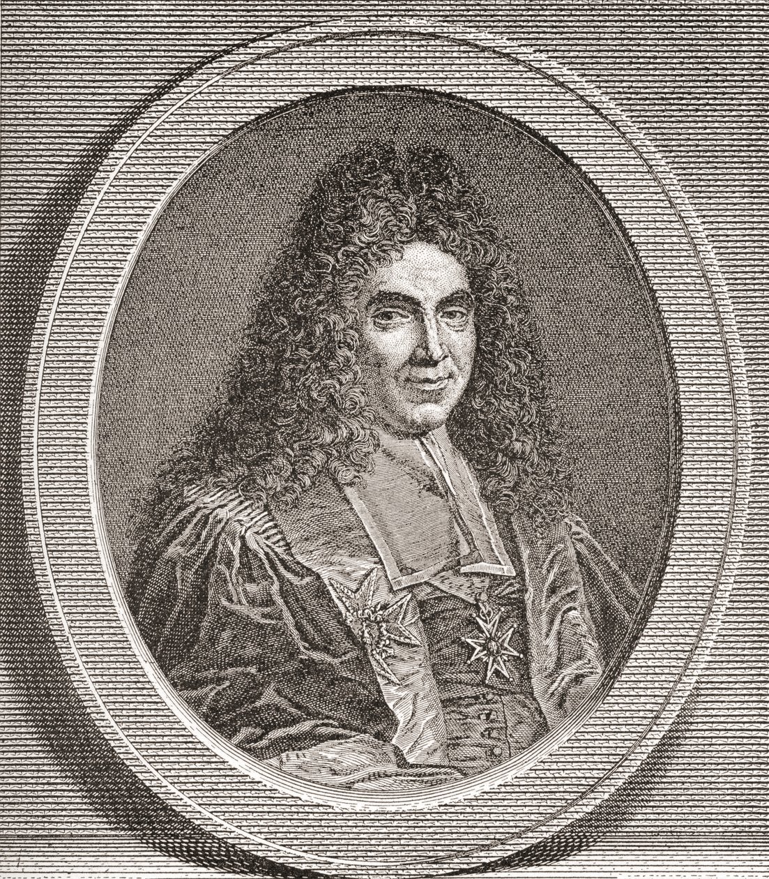 مارك رينيه دو فوير دي بولمي ، ماركيز دارجنسون 1652 1721. سياسي فرنسي. من Les Heures Libres تم نشره عام 1908. بواسطة المدرسة الفرنسية