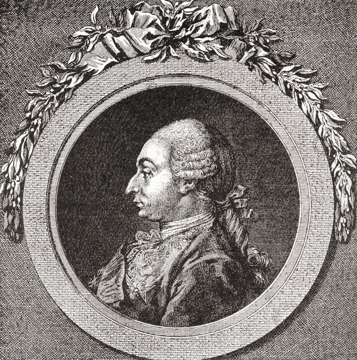 مارك أنطوان رينيه دو فوير وماركيز دي بولمي والماركيز الثالث أرجنسون 1722-1787 دبلوماسي فرنسي. من Les Heures Libres تم نشره عام 1908. بواسطة المدرسة الفرنسية