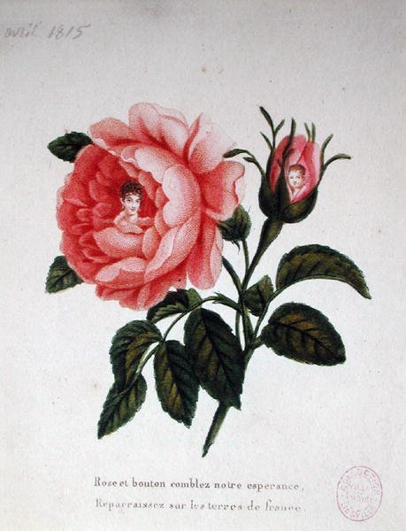 ماري لويز (1791-1847) مع ابنها ملك روما (1811-1832) بواسطة المدرسة الفرنسية