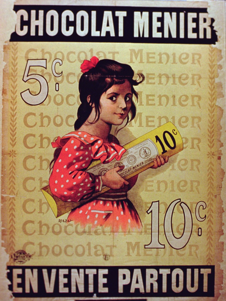 Menier Chocolat ، للبيع في كل مكان بواسطة المدرسة الفرنسية