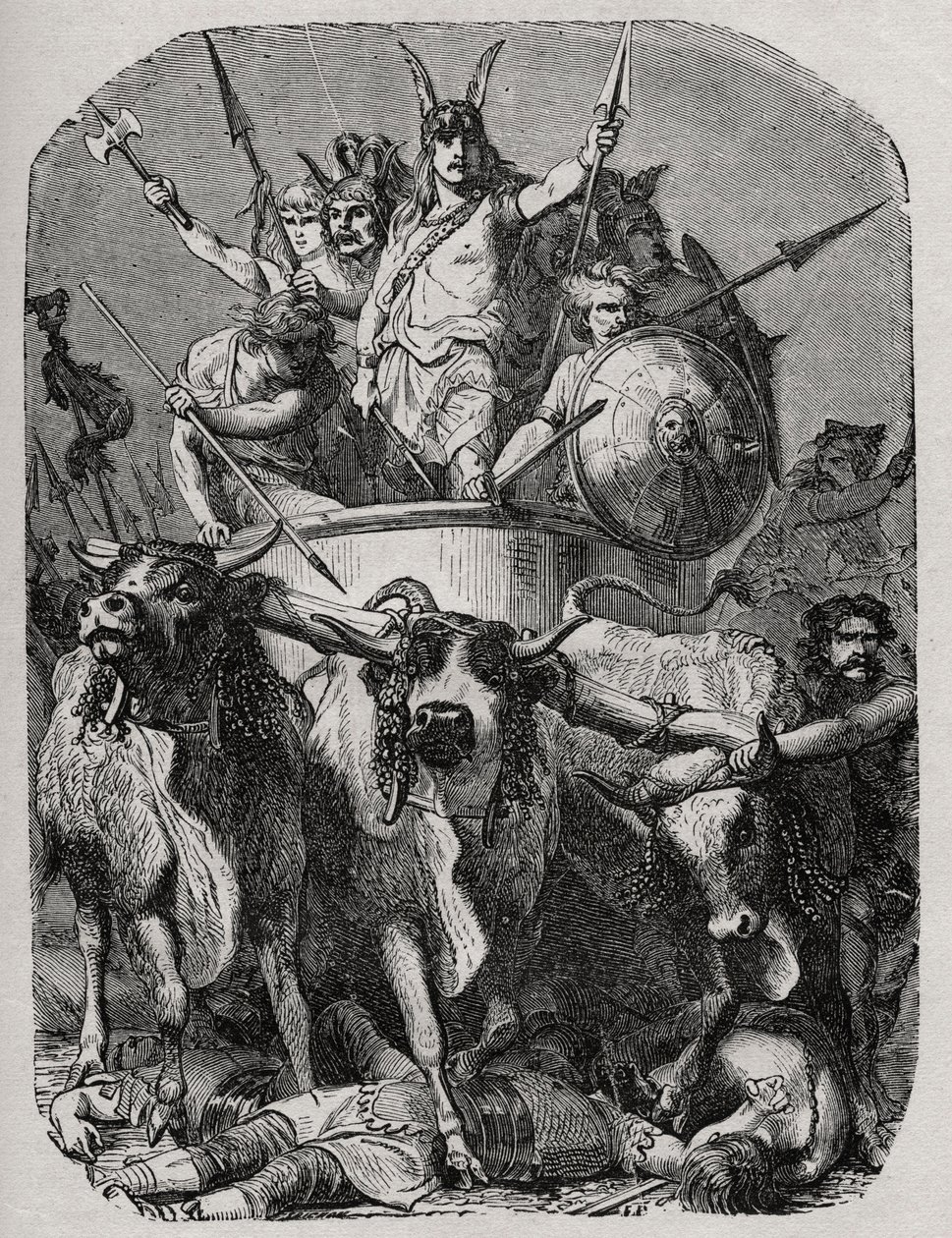Merovee أو Merovech ، Franc king (v448-v458) ، أول ملك Merovingian - بواسطة المدرسة الفرنسية