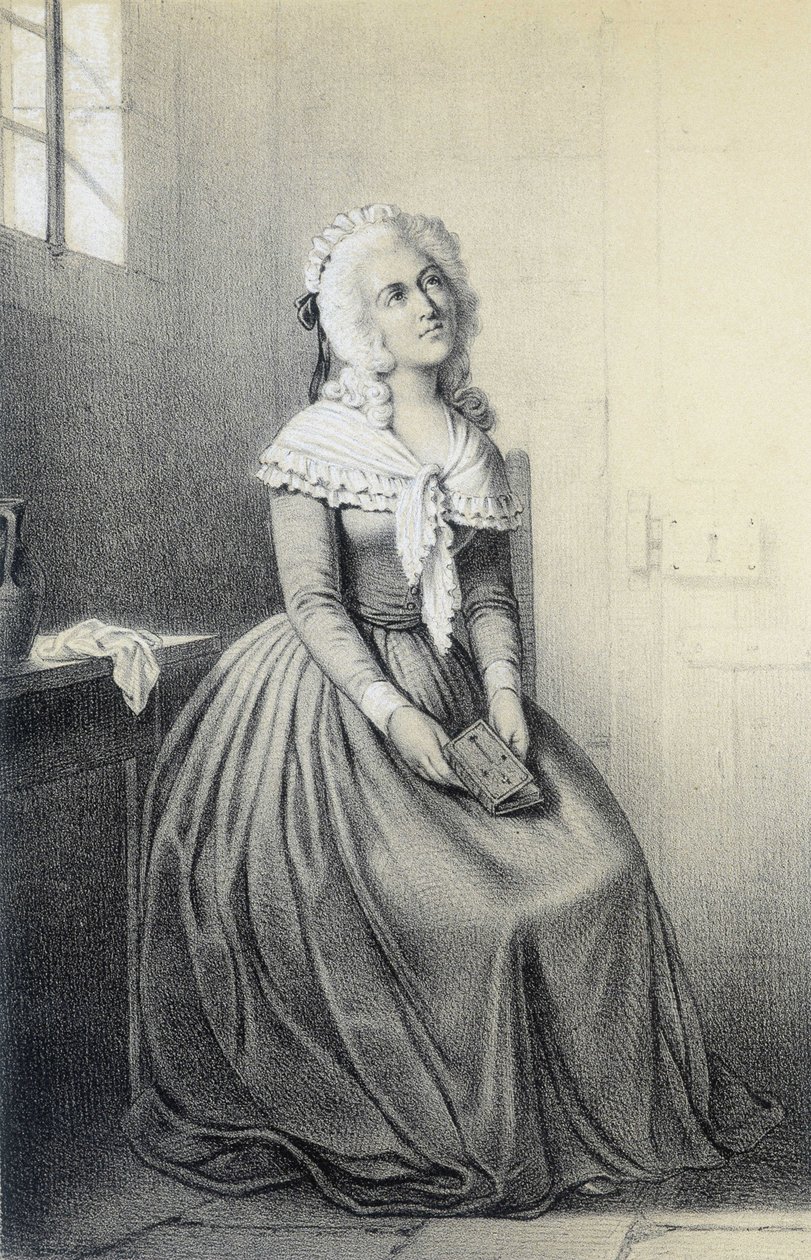 Mme Elisabeth in “Galerie historique de la Revolution francaise” by Albert Maurin بواسطة المدرسة الفرنسية