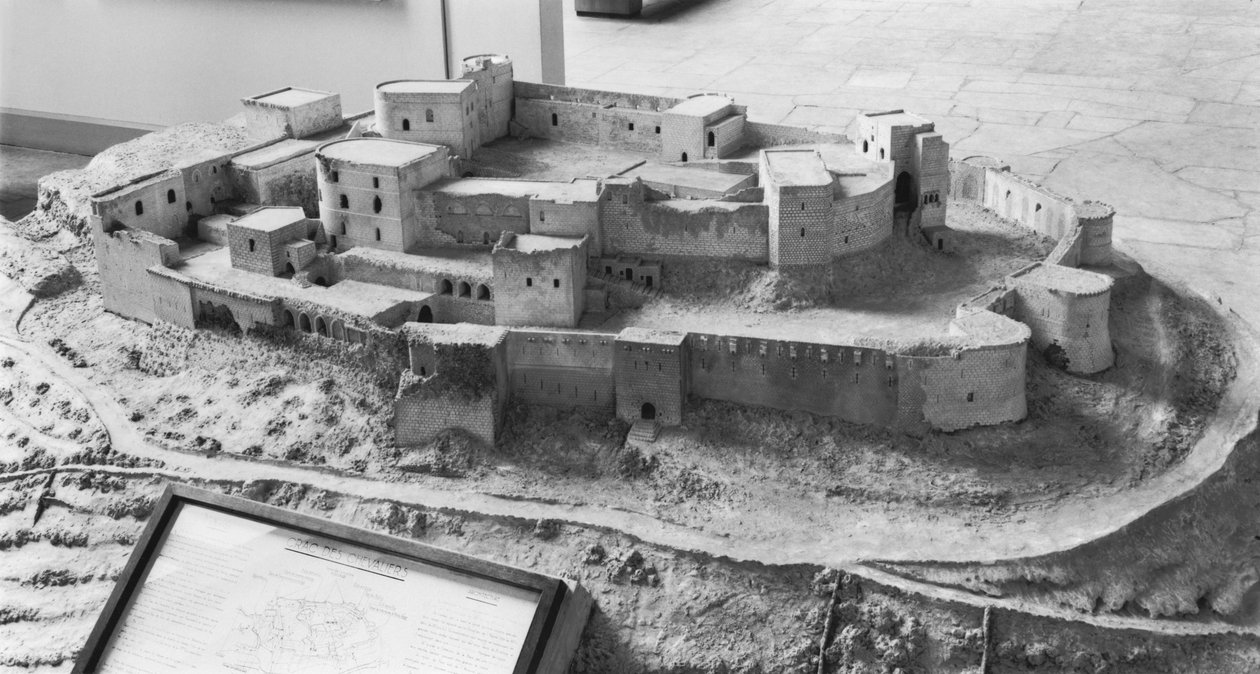 نموذج Krak des Chevaliers ، نموذج بواسطة المدرسة الفرنسية