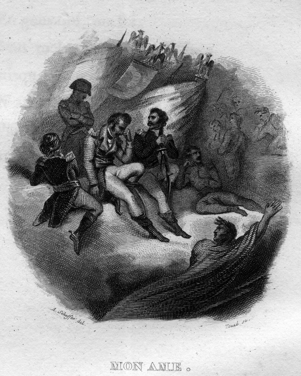مون سول تشانسون دي بيرانجر في "" Oeuvres Completees "(1834) للشاعر وكاتب الأغاني بيير جان دي بيرانجر (1780-1857). بواسطة المدرسة الفرنسية