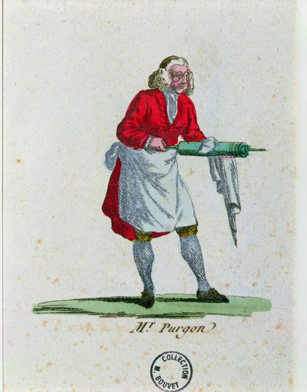 السيد Purgon ، من Le Malade Imaginaire بواسطة Moliere (1622-73) بواسطة المدرسة الفرنسية