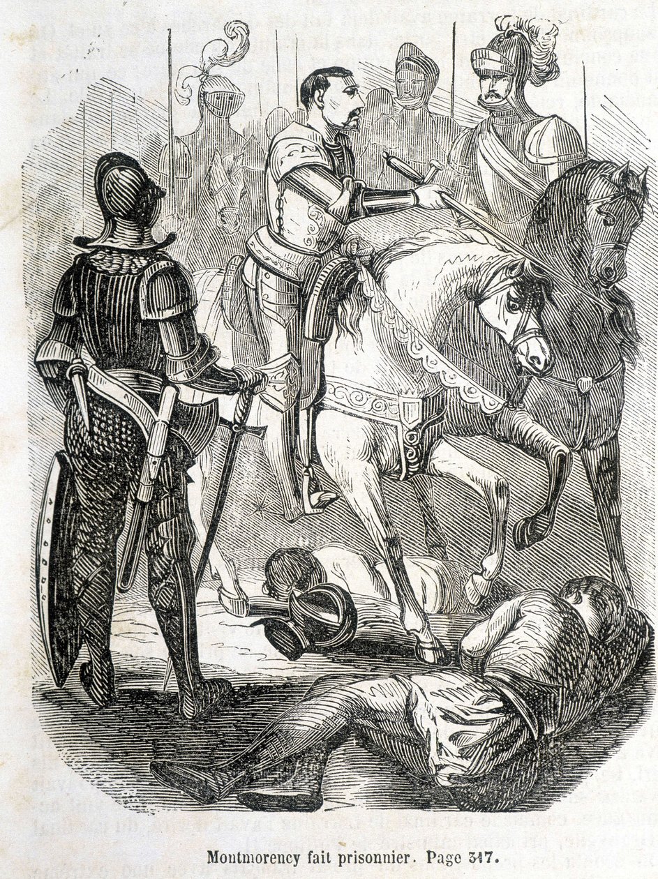 سجن Montmorency في Pavie (1525) - في "Histoire de France" بقلم L.-P. Anquetil بواسطة المدرسة الفرنسية
