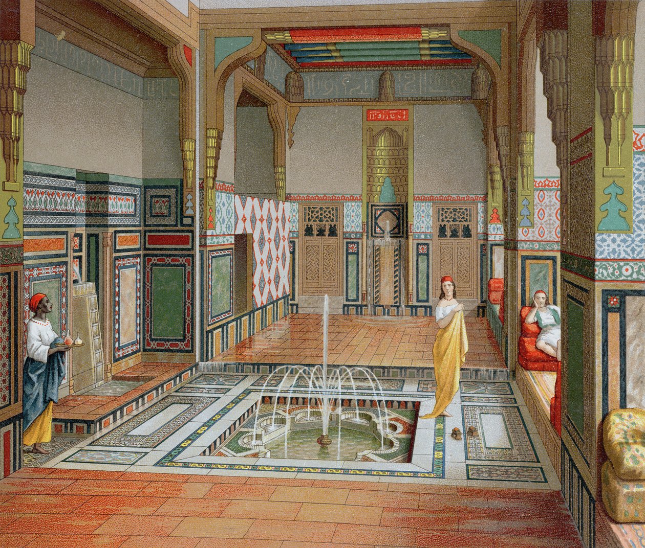 الداخلية المغاربية ، ج .1880 بواسطة المدرسة الفرنسية