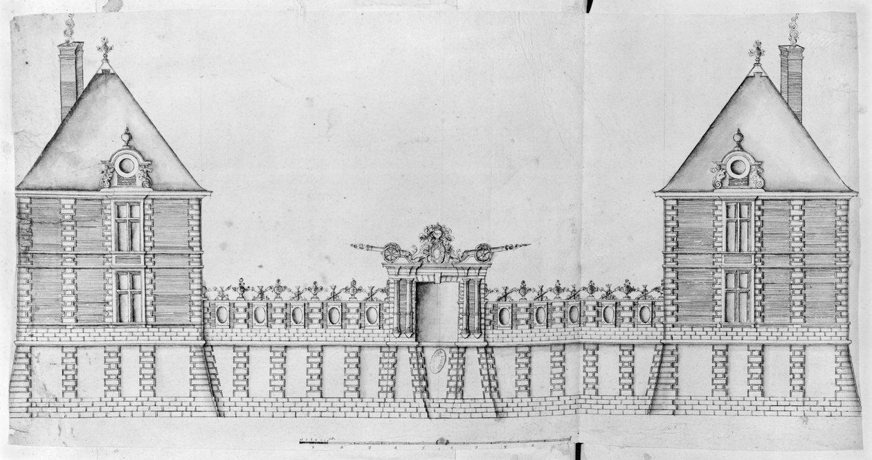 Ms 1001 fol 33-36، Chateau de Rosny بواسطة المدرسة الفرنسية