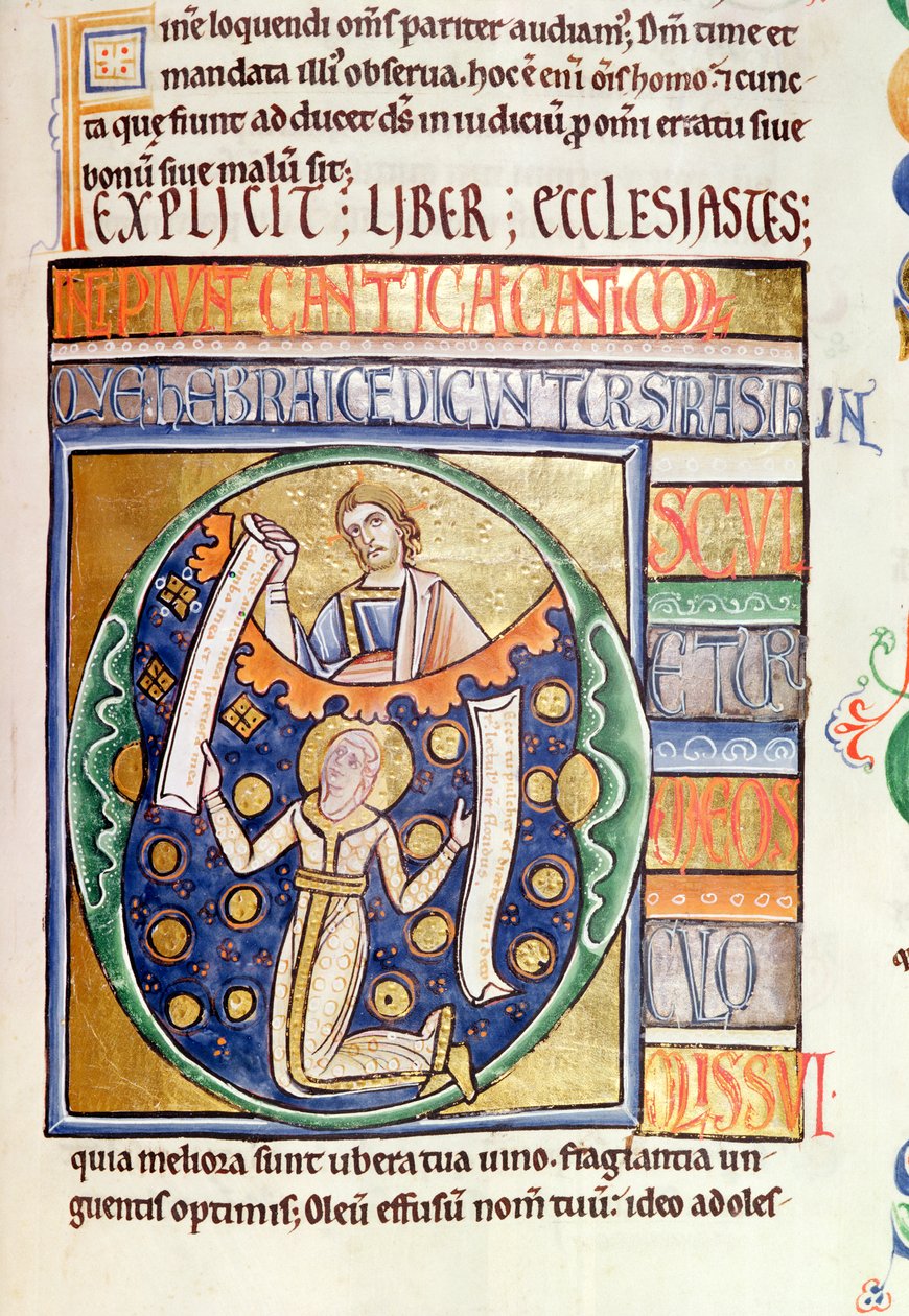 Ms 1 fol.235 كتاب الجامعة ، من الكتاب المقدس في سوفين بواسطة المدرسة الفرنسية