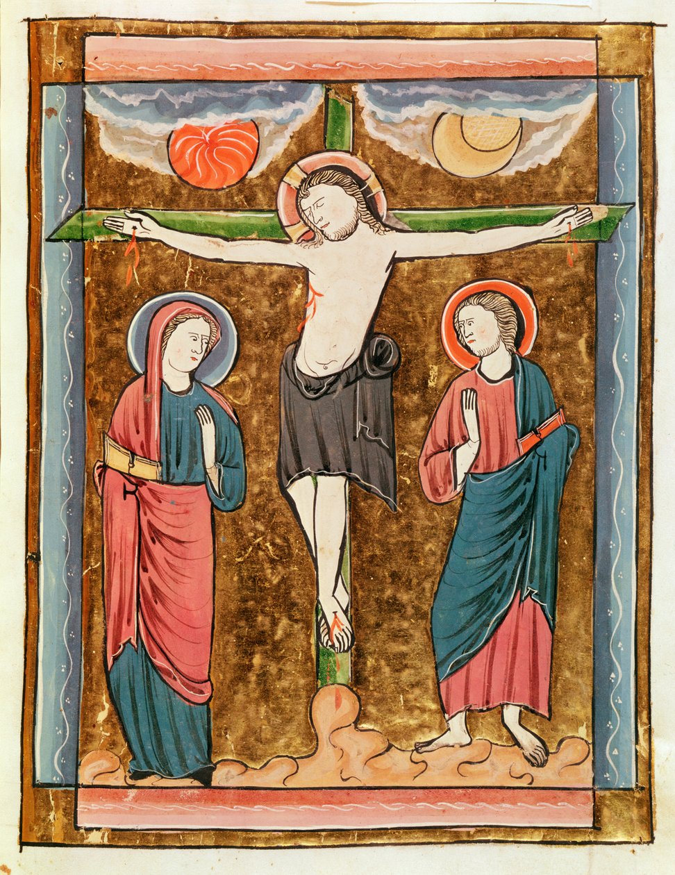 السيدة 3016 fol.18r الصلب من Psautier a lUsage de Paris بواسطة المدرسة الفرنسية