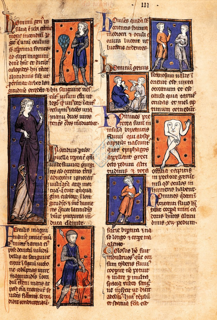 Ms 320 Fol.46r Monsters, from 