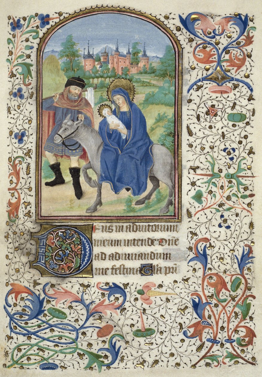 السيدة إيوينج 4 ص. 55 ص الرحلة إلى مصر ، من ساعات جلاسكو ، 1450-60 بواسطة المدرسة الفرنسية