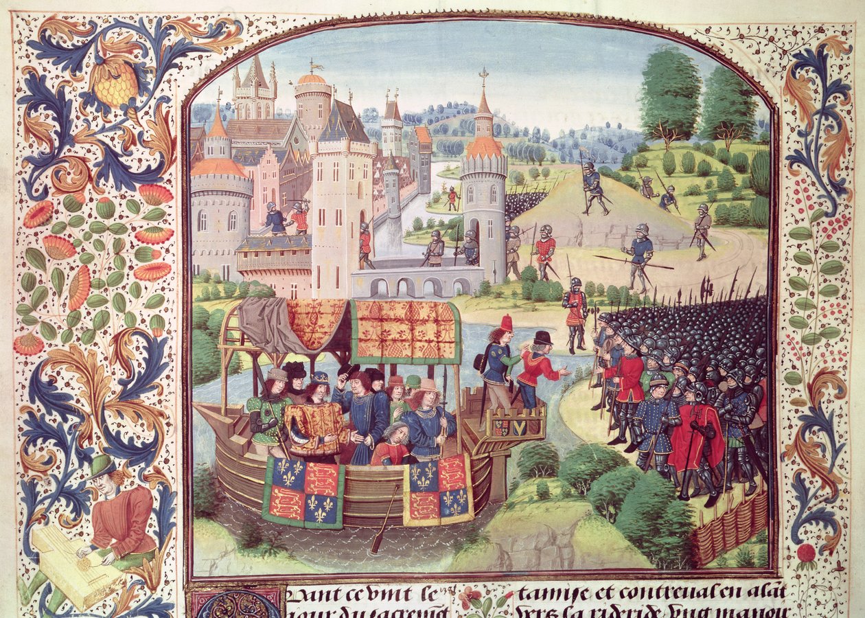 السيدة Fr 2644 fol.154v برج لندن من Froissarts Chronicle بواسطة المدرسة الفرنسية