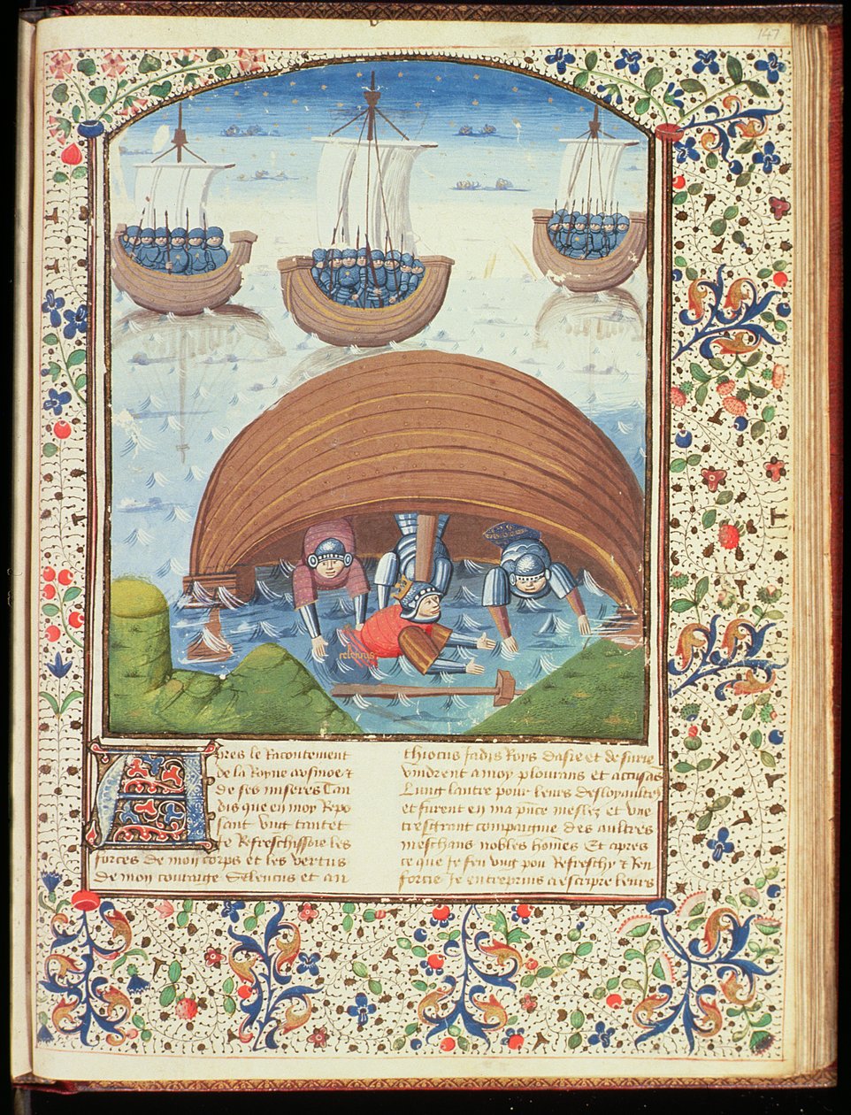 السيدة Hunter 371 f.147r مصير سلوقس ، من سقوط الأمراء ، بقلم جيوفاني بوكاتشيو (1313-75) 1467 بواسطة المدرسة الفرنسية