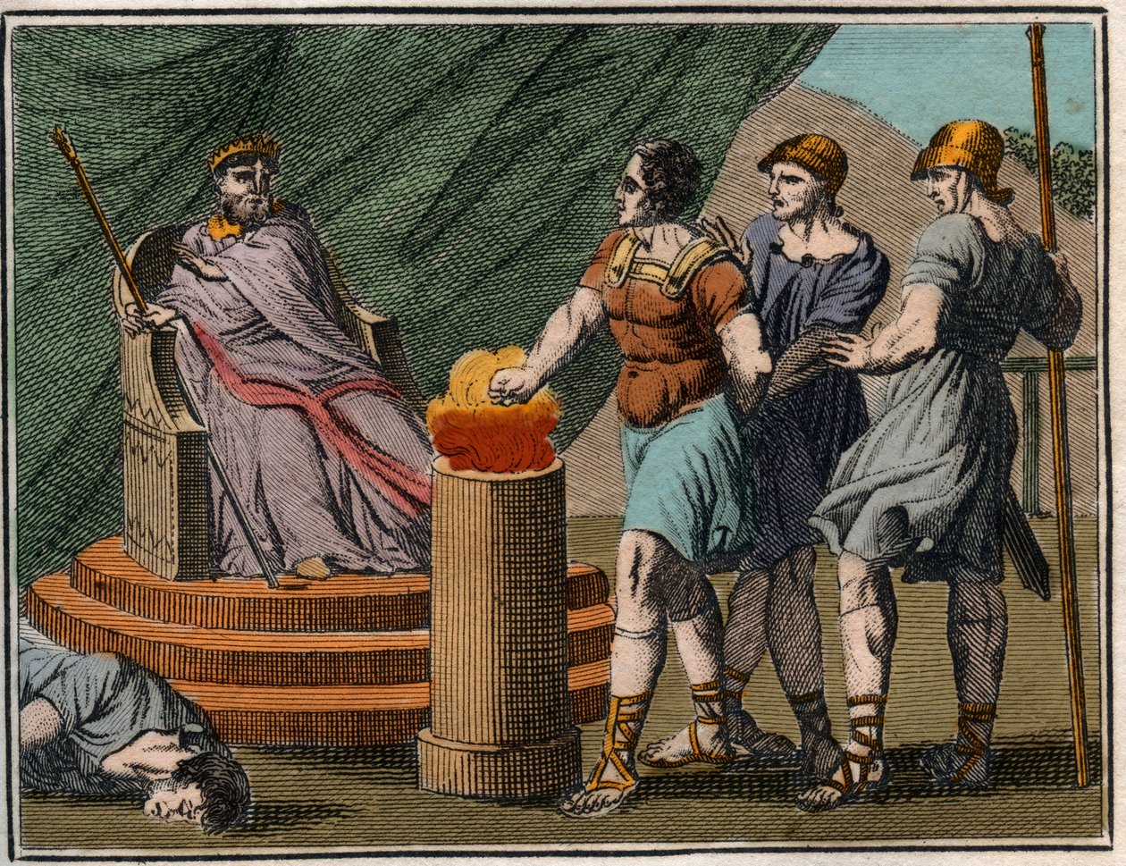 Scaevola قبل Porsenna. بواسطة المدرسة الفرنسية