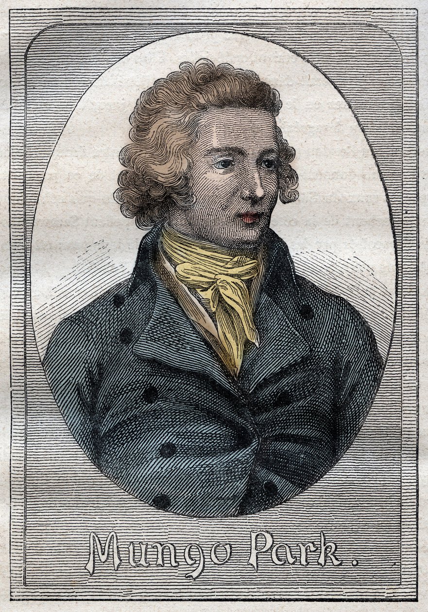 منتزه مونجو ، مستكشف اسكتلندي - صورة لمنتزه مونجو (1771-1806) ، مستكشف اسكتلندي - رسم توضيحي من "البحارة العظماء في القرن الثامن عشر" بواسطة المدرسة الفرنسية