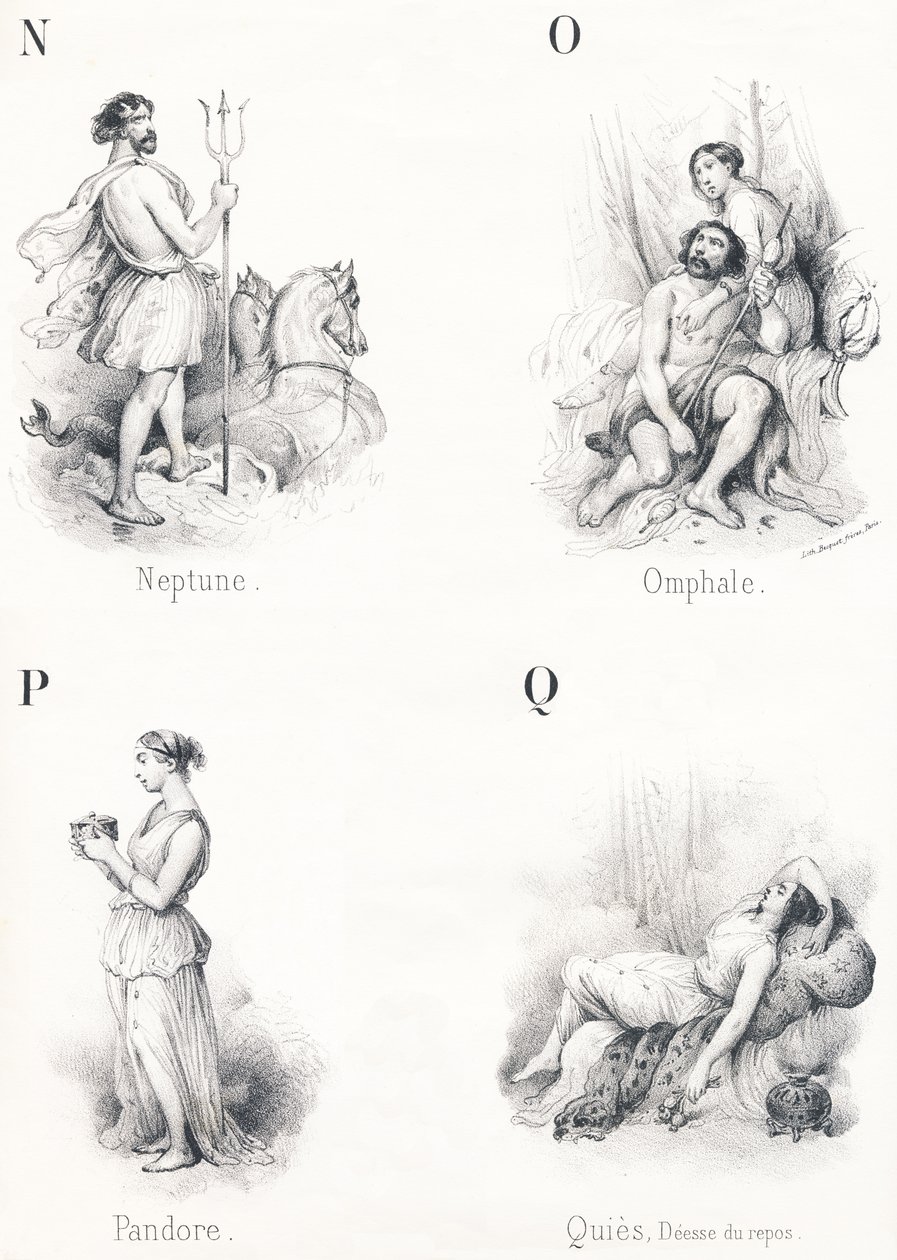 N O P Q: Neptune ، Omphalius ، Pandora Rest بواسطة المدرسة الفرنسية