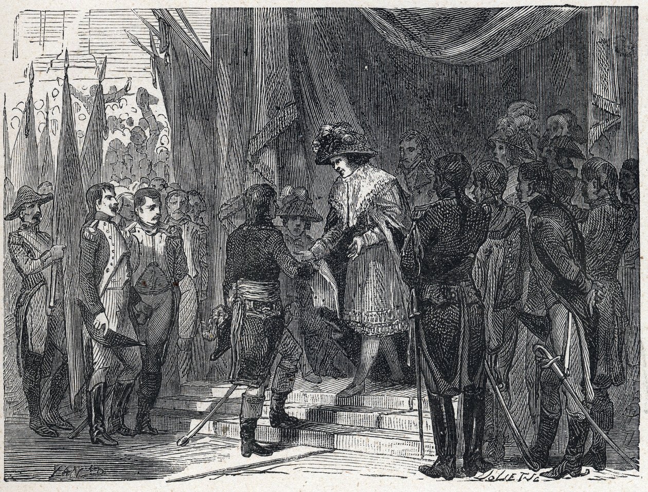 قام نابليون بونابرت (1769-1821) بتسليم تجارة كامبوفورميو (كامبو فورميو ، كامبو فورميو) إلى عضو المجلس التنفيذي في 10 ديسمبر 1797. هذه التجارة بين فرنسا والنمسا تمثل نهاية التحالف الأول ، بواسطة المدرسة الفرنسية