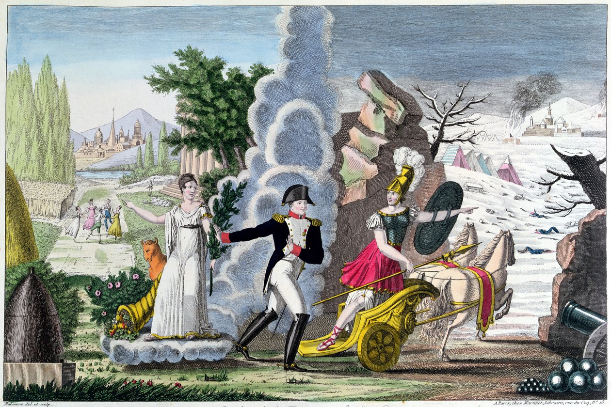 نابليون الأول (1769-1821) بين الحرب والسلام ، ج. 1815 بواسطة المدرسة الفرنسية