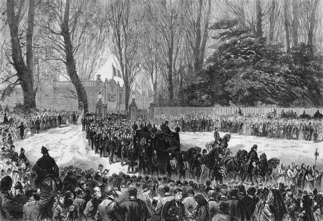 عواقب نابليون الثالث في تشيزلهيرست عام 1873. بواسطة المدرسة الفرنسية