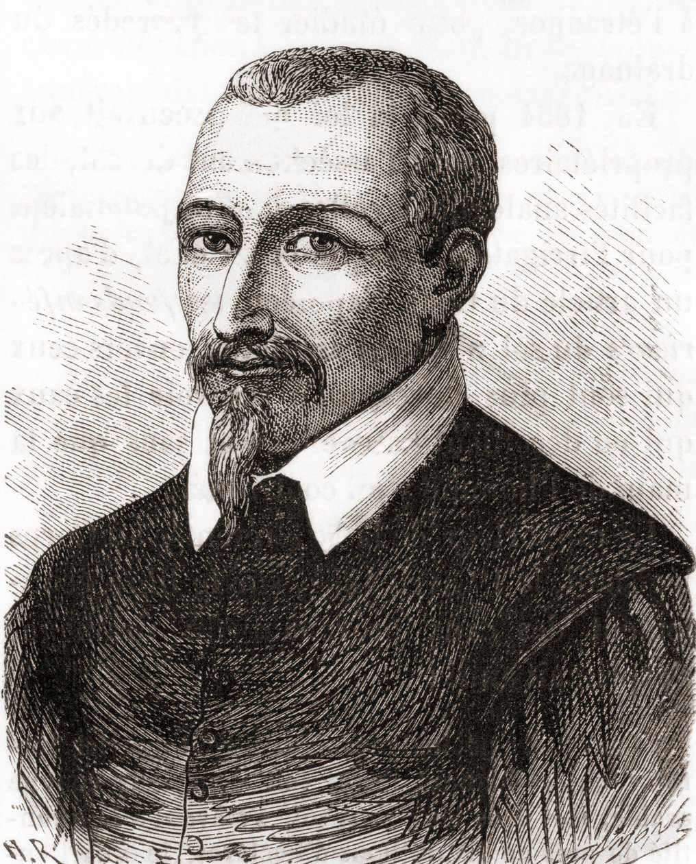 Olivier de Serres, from Les Merveilles de la Science, published c.1870 (engraving) بواسطة المدرسة الفرنسية