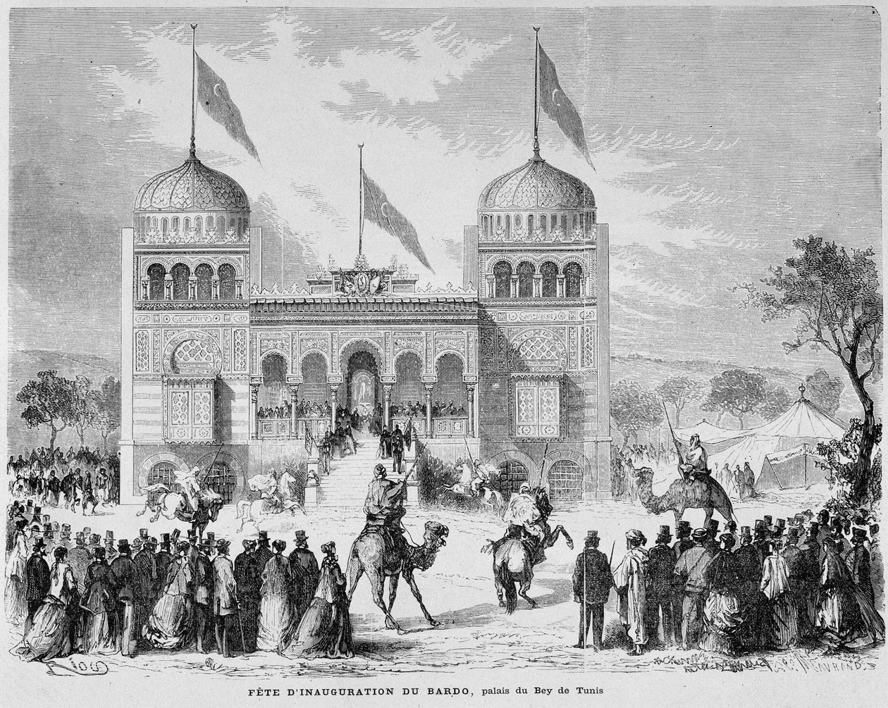 Parc du Montsouris: the Palais du Bey in Tunis at the World Exhibition of 1867. بواسطة المدرسة الفرنسية