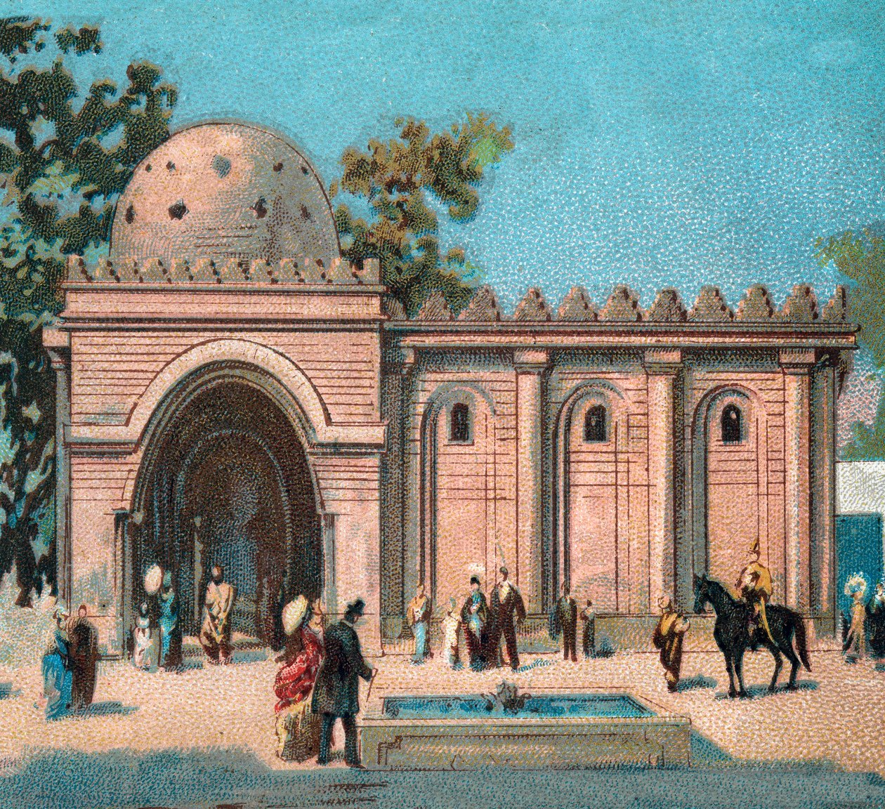 باريس. المعرض العالمي لعام 1889: الجناح الفارسي. بواسطة المدرسة الفرنسية