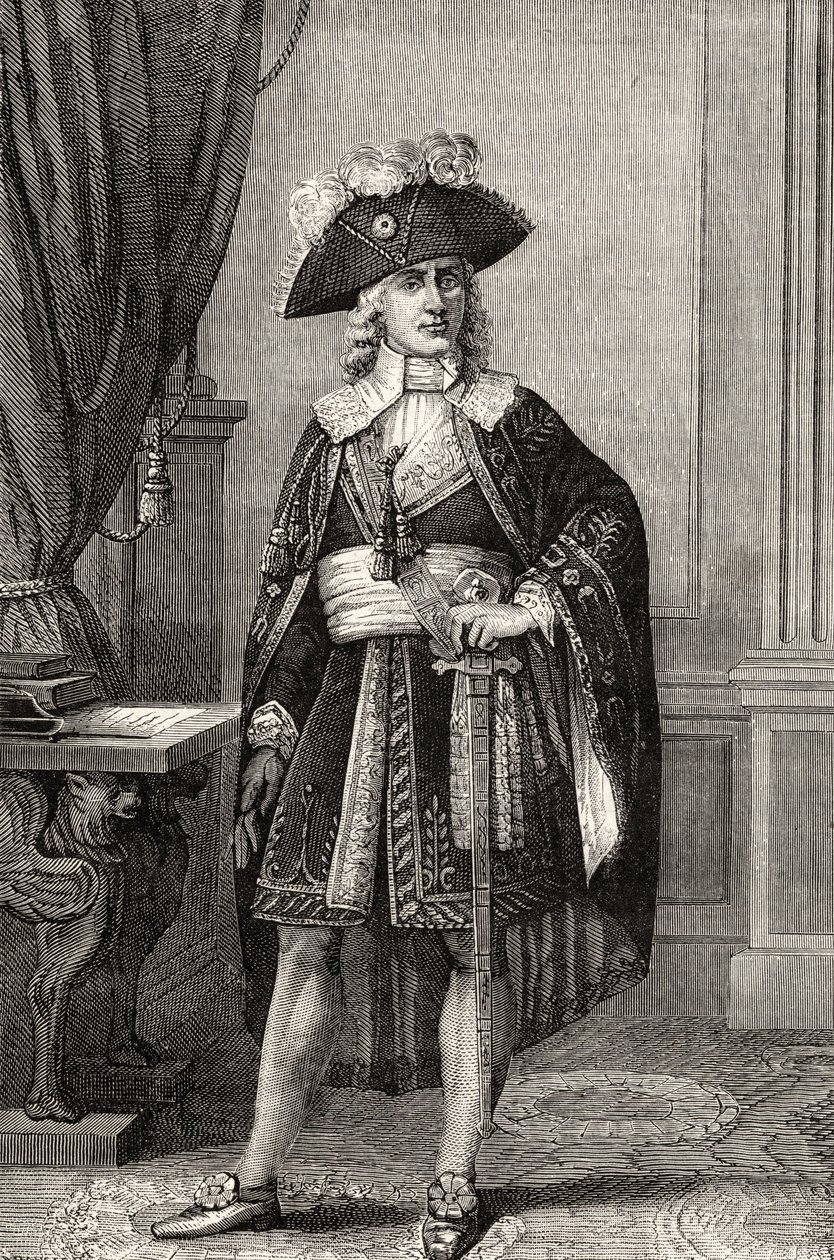 بول فرانسوا جان نيكولاس كونت دي باراس (1755-1829) ، من "تاريخ الثورة الفرنسية" للويس بلان بواسطة المدرسة الفرنسية
