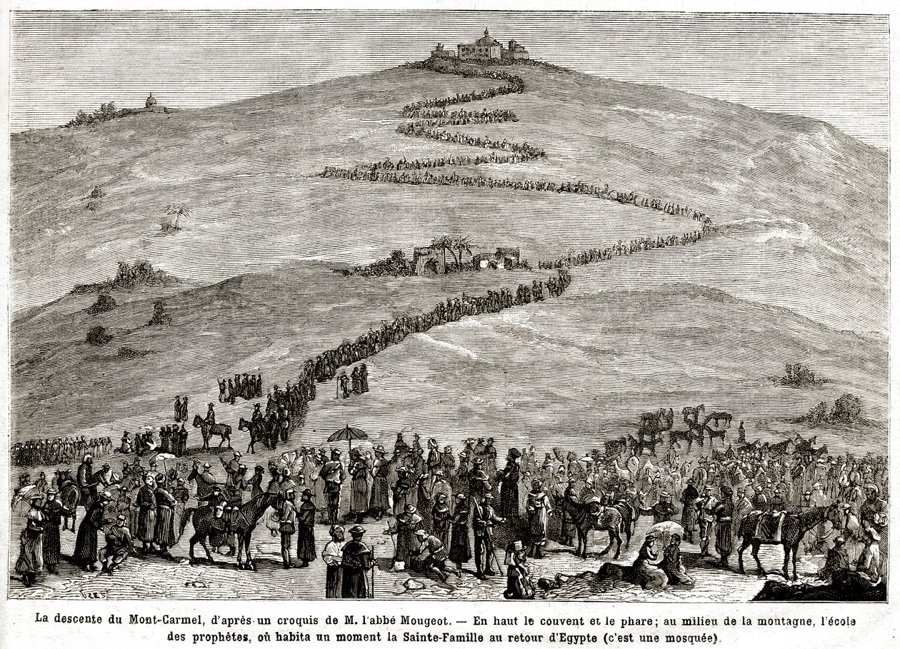 حج التوبة من 25 أبريل إلى 8 يونيو 1882 (نقش) بواسطة المدرسة الفرنسية
