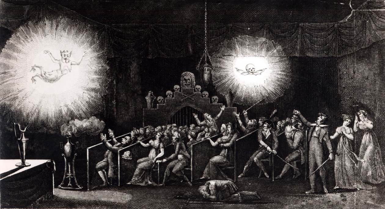Phantasmagoria ، من الذكريات العلمية والقصص الترفيهية التي كتبها إتيان جاسبارد روبرتسون (1763-1837) ، باريس ، 1831 بواسطة المدرسة الفرنسية