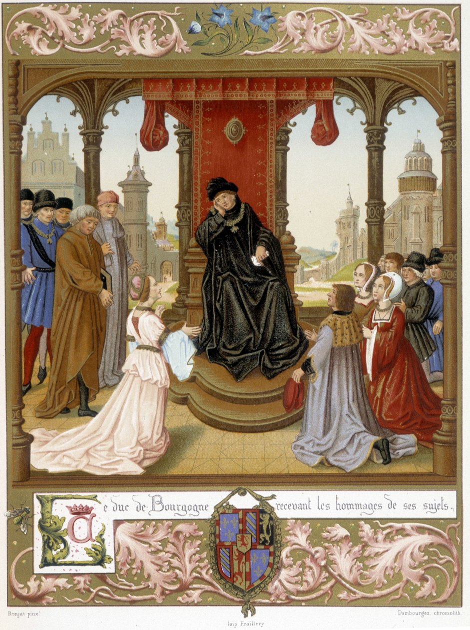 Philip III the Good receiving the tribute of his subjects, “” Les Chroniqueurs de l
