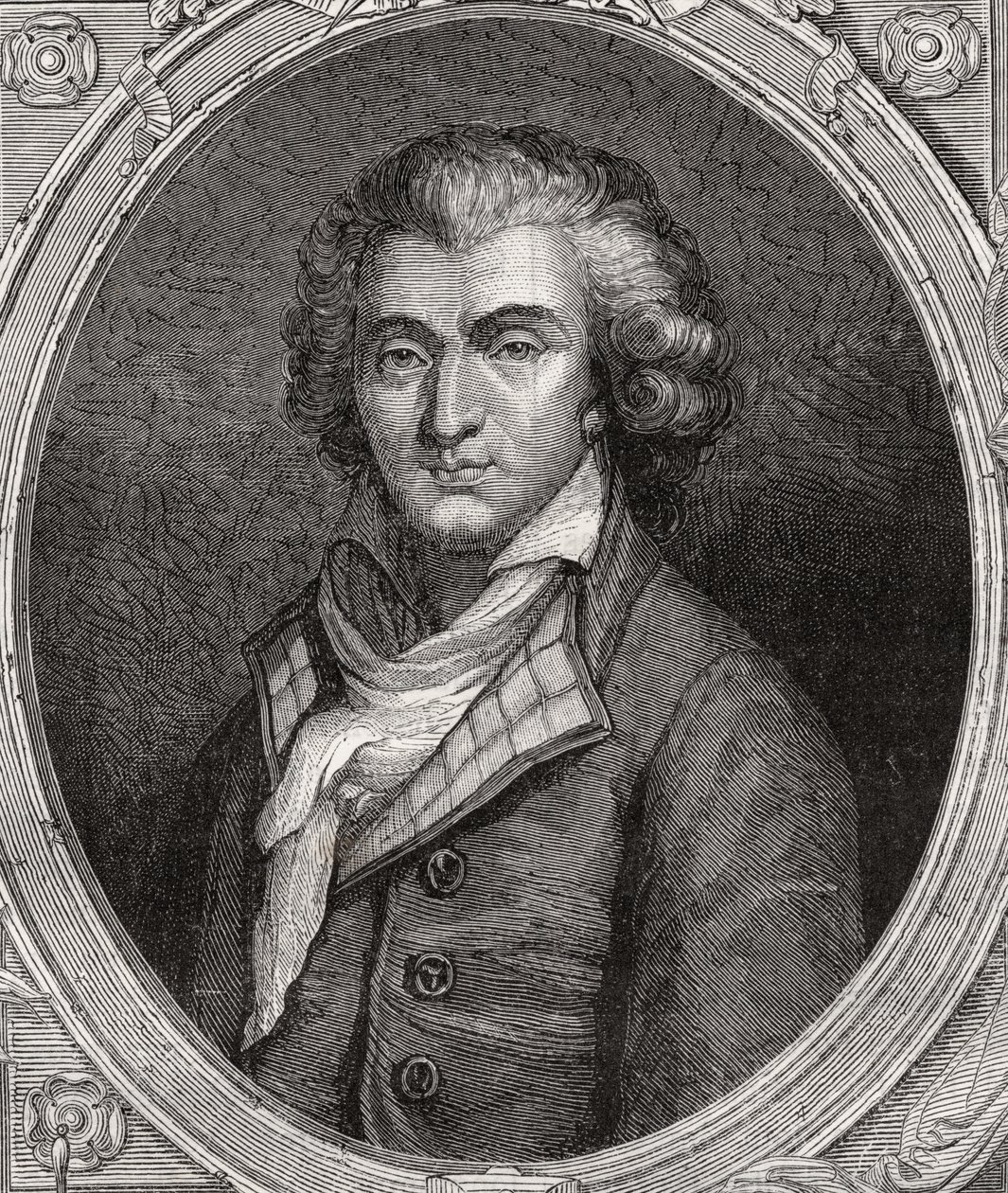 فيليب فرانسوا نازير فابر ديجلانتين ، من "Histoire de la Revolution Francaise" بقلم لويس بلانك (1811-1882) (نقش) بواسطة المدرسة الفرنسية