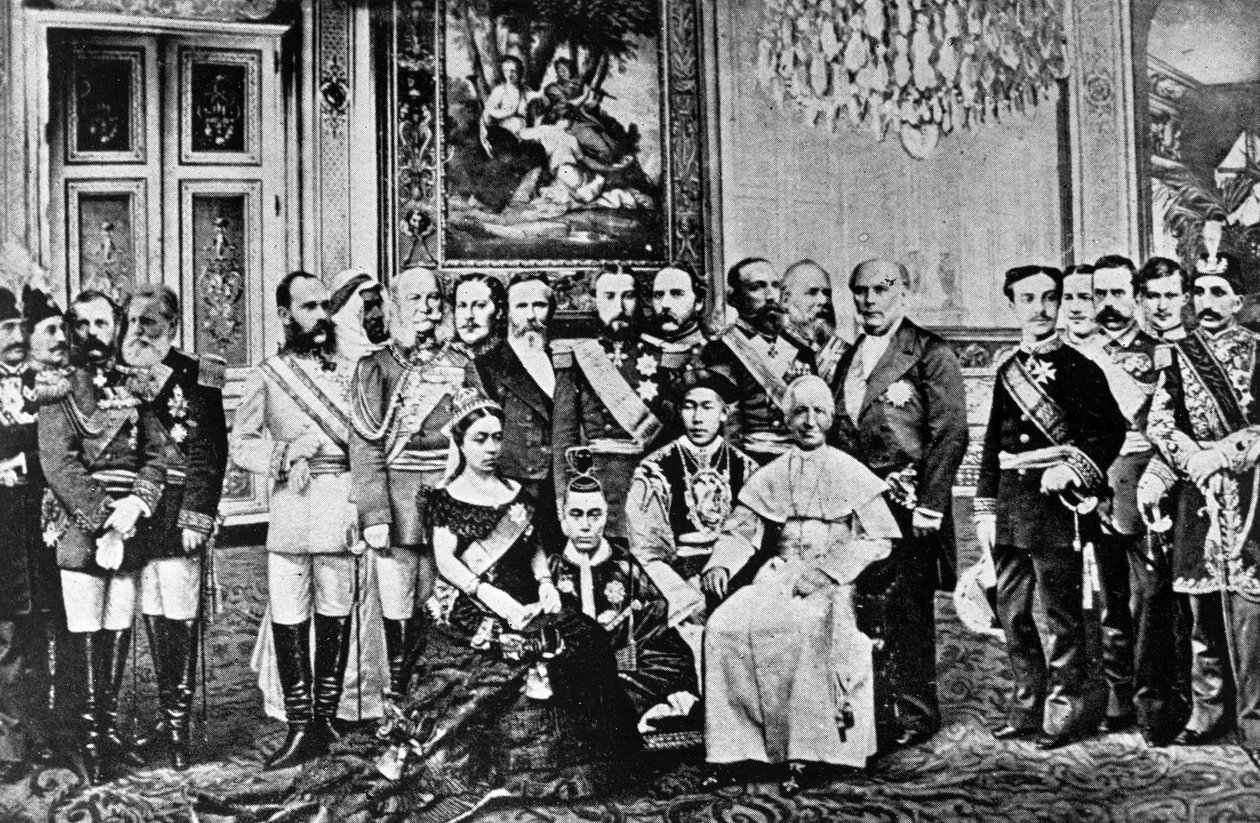 الصورة المركبة لحكام العالم ، 1867 (صور مجمعة من وزن الجسم) بواسطة المدرسة الفرنسية