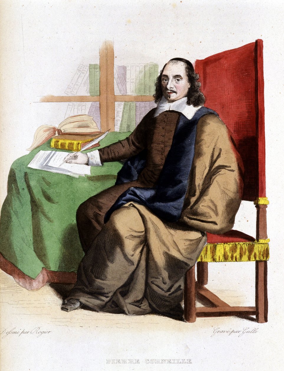 بيير كورنيل (1606 - 1684) - في Ed. Mennechet ، "" Le Plutarque francais " بواسطة المدرسة الفرنسية