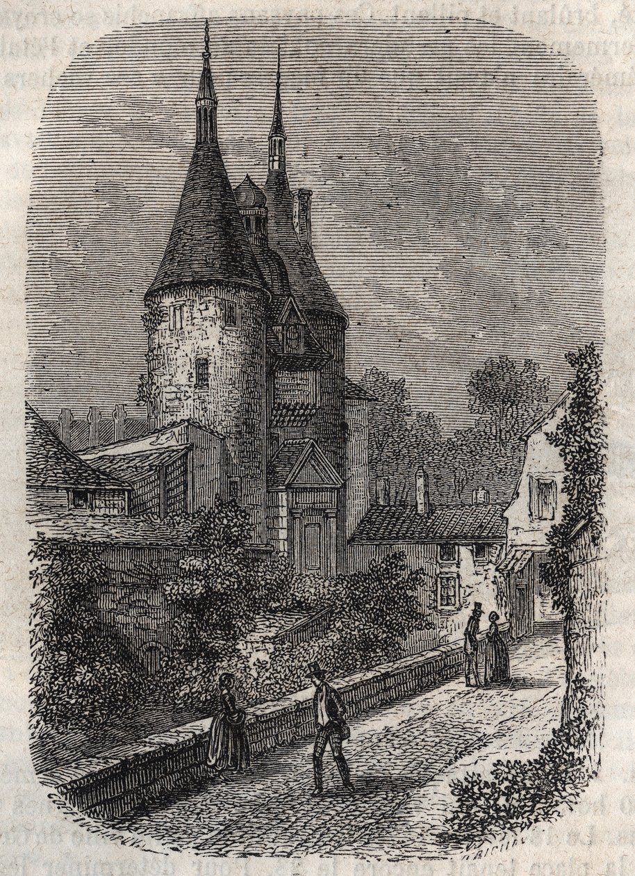 Porte de la Craffe عبارة عن بقايا نانسي من تحصينات العصور الوسطى ، erigee في القرن الرابع عشر شمال البلدة القديمة - نقش في "Histoire de France" بواسطة Victor Duruy بواسطة المدرسة الفرنسية