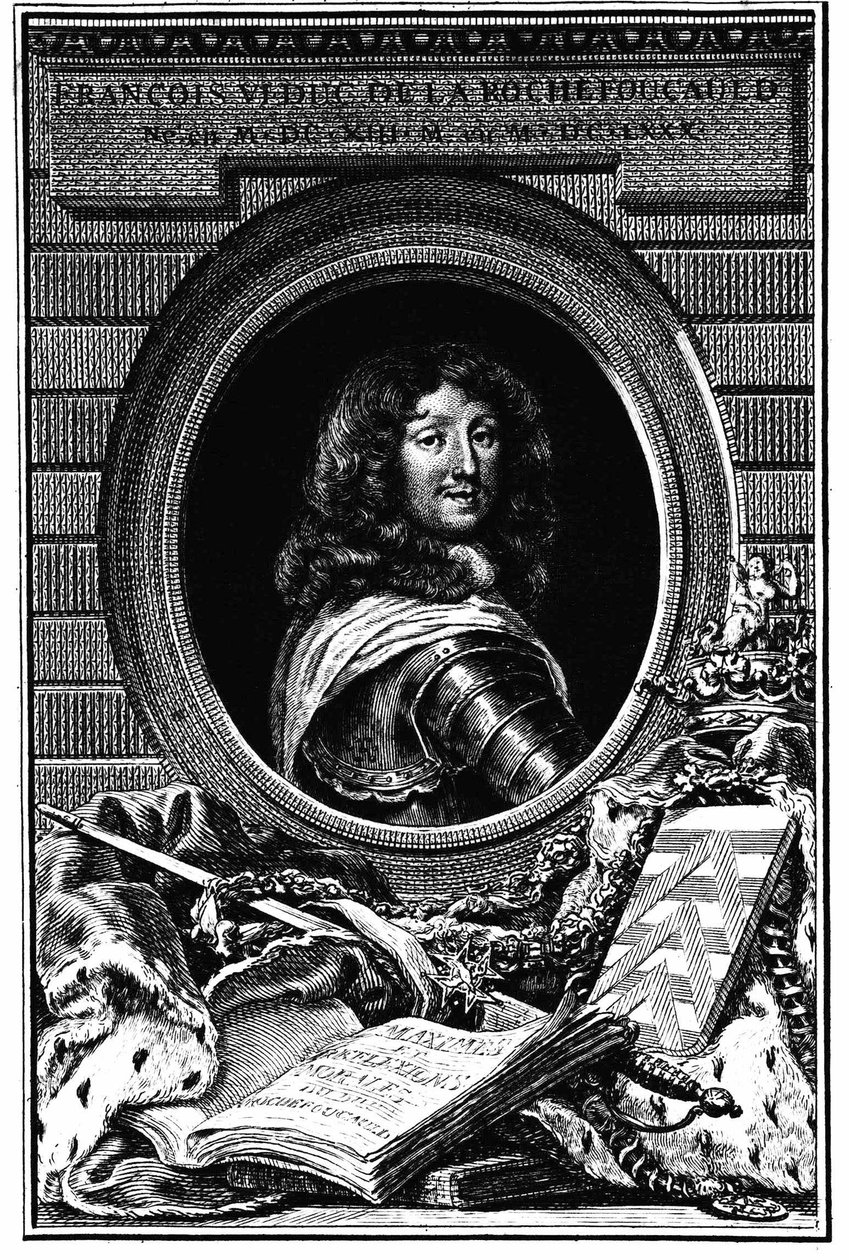 Portrait François 6 ، Duke of the Rochefoucauld (1613-1680) - أرشيف العائلة. بواسطة المدرسة الفرنسية
