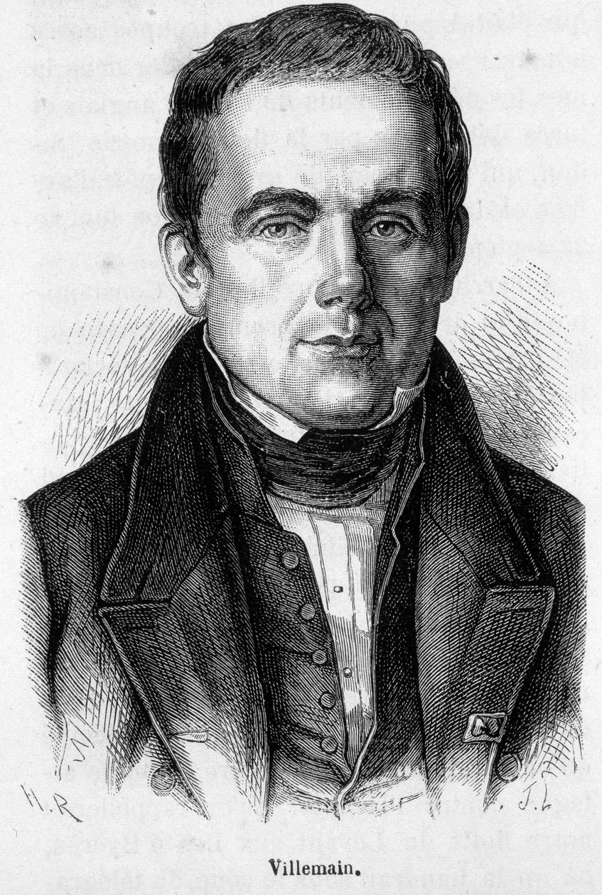 صورة لأبل فرانسوا فيلمان ، أستاذ وسياسي فرنسي (1790 - 1867) بواسطة المدرسة الفرنسية