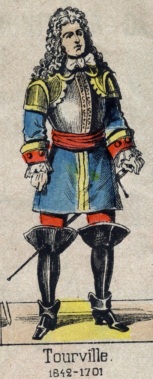 صورة للأدميرال آن هيلاريون من كوستنتين (كوتنتين) ، كونت تورفيل (1642-1701). صورة إبينال من نهاية القرن التاسع عشر. بواسطة المدرسة الفرنسية