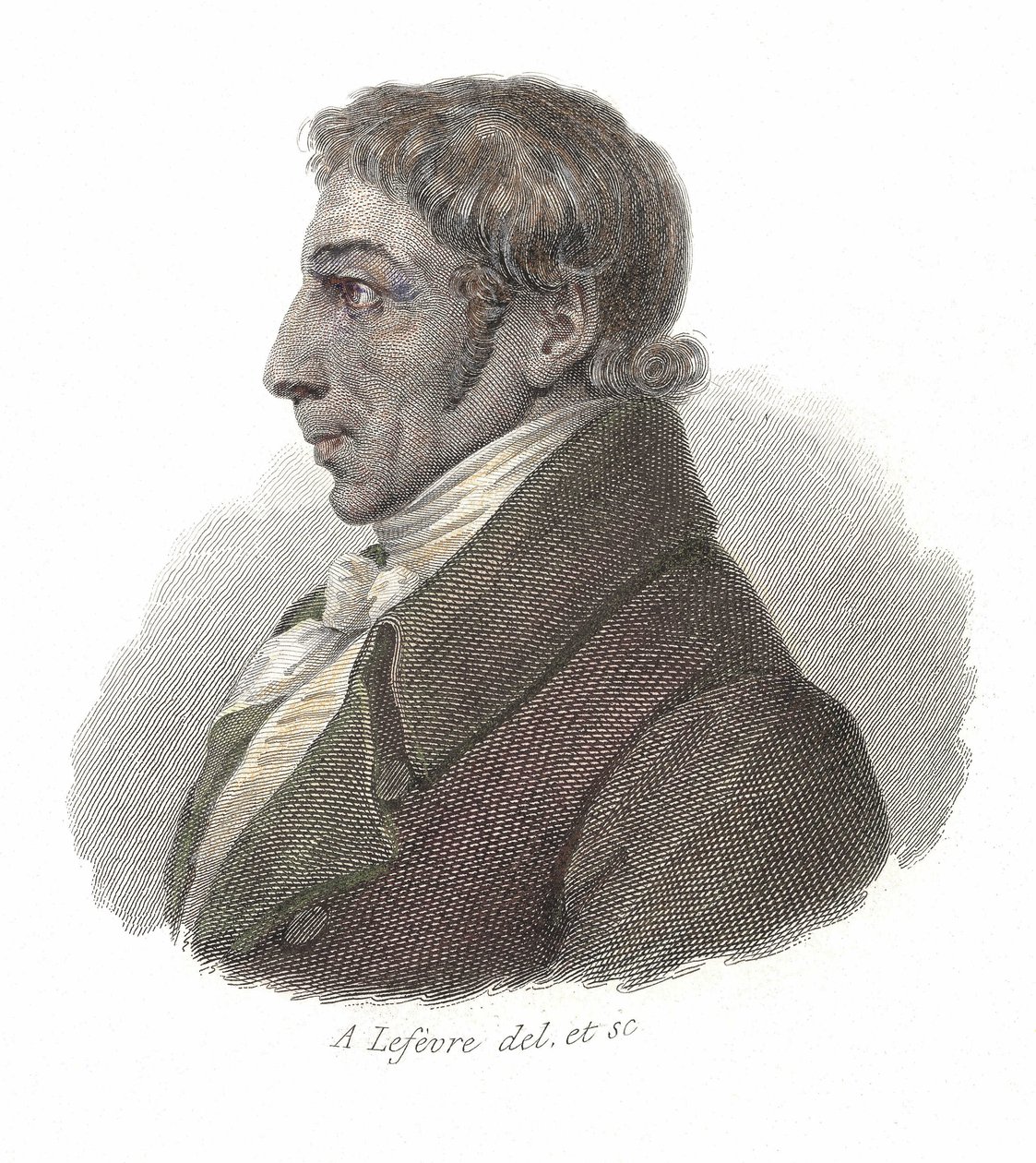 صورة لألبريشت دانيال ثائر (1752-1828) ، طبيب ومهندس زراعي ألماني. في "" صور الرجال النافعين "" بواسطة المدرسة الفرنسية