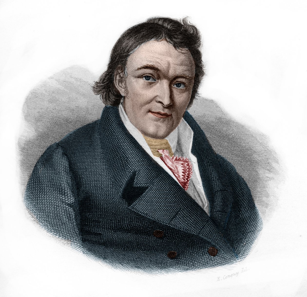 صورة ألويس سينيفيلدر (1771-1834) ممثل ألماني وكاتب مسرحي. بواسطة المدرسة الفرنسية