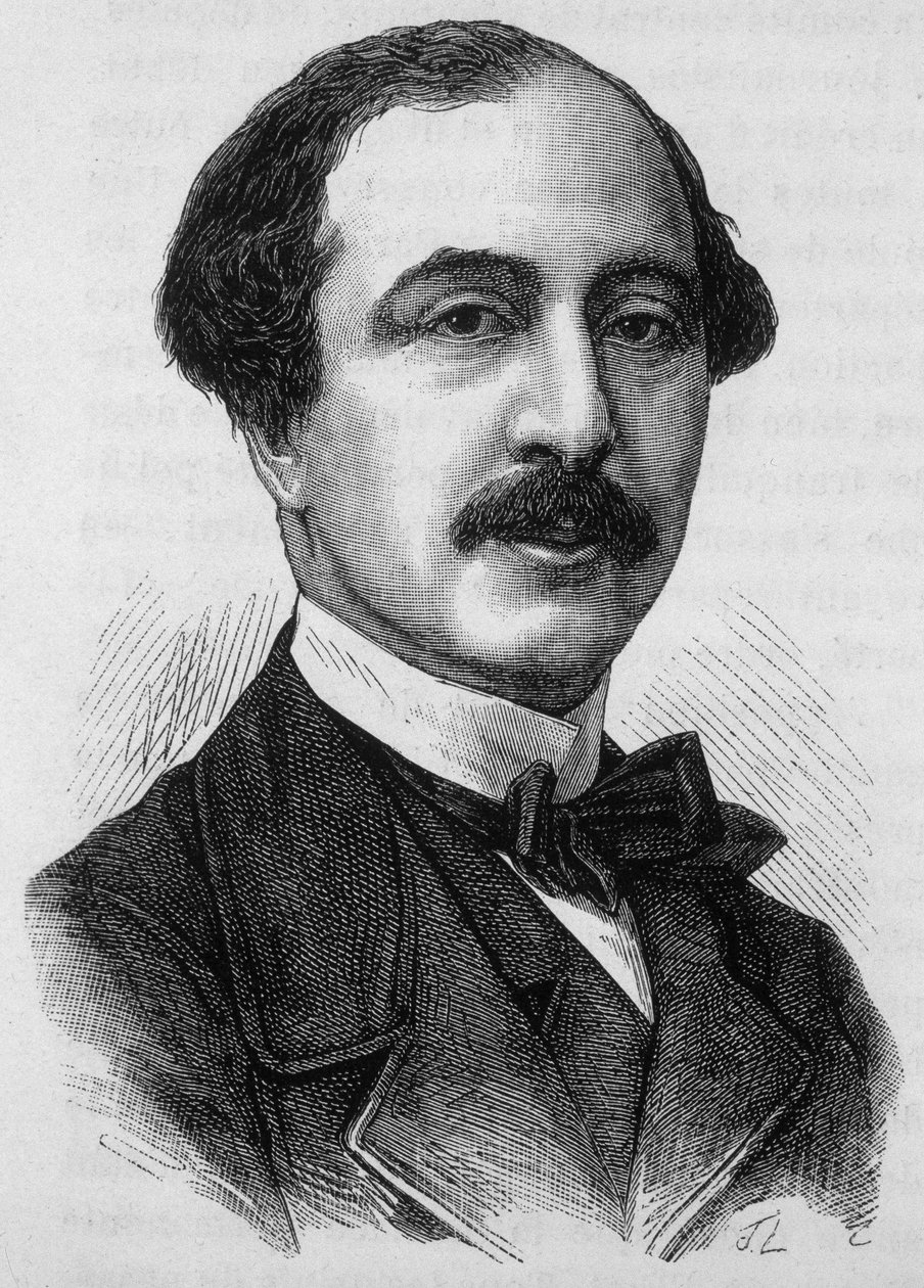 صورة لأناتول بريفوست بارادول ، صحفي وسياسي فرنسي (1829-1870). بواسطة المدرسة الفرنسية